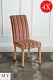4 X Genoa High Quality Upholstered Scroll Back Dining Chairs -jupiter Shiraz