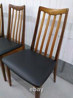 4 x G Plan Fresco Teak Dining Chairs Refurbished & Re-upholstered (8 available)