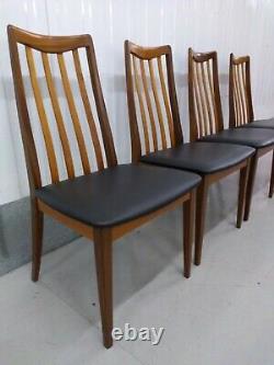 4 x G Plan Fresco Teak Dining Chairs Refurbished & Re-upholstered (8 available)