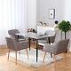4pcs Linen Fabric Dining Chairs Upholstered Armchair Tub Chair Home Office New