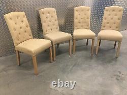 4x Neptune Sheldrake Upholstered Kitchen Dining Room Chairs RRP£1640