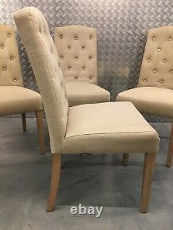 4x Neptune Sheldrake Upholstered Kitchen Dining Room Chairs RRP£1640
