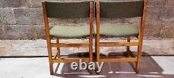 5 X Mid Century Danish Farstrup Upholstered Dining Chairs