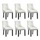 6pcs Knocker Dining Chairs Accent Button Tufted Upholstered Studded Velvet Chair