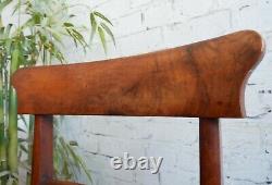6 Antique Georgian Early Victorian Upholstered Mahogany Bar Back Dining Chairs