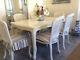 6 Beautiful Laura Ashley Upholstered Dining Chairs And French Style Dining Table