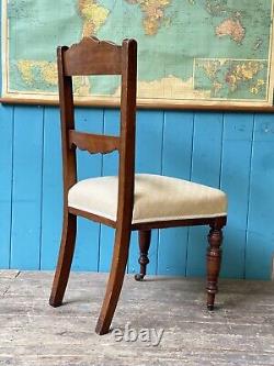 6 Edwardian Mahogany Carved Antique Dining Chairs For Reupolstry DELIVERY