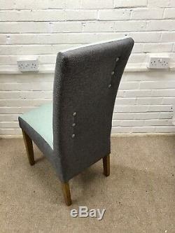 6 G plan Dining Chairs Newly Upholstered In Multicoloured tweeted Fabric