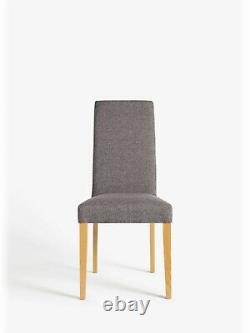 6 Grey John Lewis Lydia Grey Upholstered and Beech Wood Dining Chairs