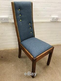 6 John LewIs Dining Chairs newly Upholstered In Multicoloured water clean Fabric