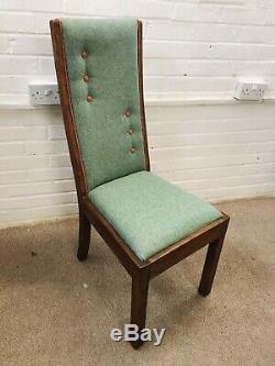6 John LewIs Dining Chairs newly Upholstered In Multicoloured water clean Fabric