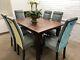6 John Lewis Dining Chairs Newly Upholstered In Luxury Velvet Included2 Carvers