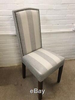 6 Laura Ashley Dining Chairs newly upholstered In Classic Design