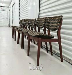 6 Mid Century Dales-craft Teak Dining Chairs Retro Vintage G plan Era