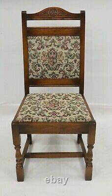 6 Old Charm Wood Bros Dining Chairs Tudor Brown FREE UK Delivery