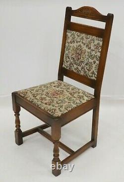 6 Old Charm Wood Bros Dining Chairs Tudor Brown FREE UK Delivery