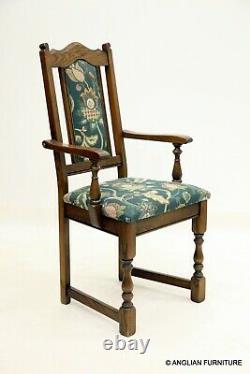 6 Wood Bros' Old Charm Dining Chairs In Light Oak FREE Nationwide Delivery