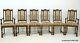 6 Wood Bros Old Charm Dining Chairs In Light Oak Venetia Fabric Free Uk Delivery