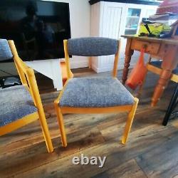 6 dining chair set. Used. Re-upholstered. Very good condition