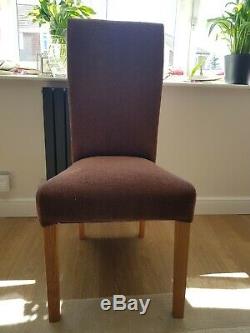 6 dining room chairs fully upholstered