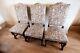 6 Vintage French Wooden Upholstered Chairs