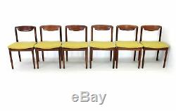 6 x Vintage teak danish influence dining chairs(re-upholstered)
