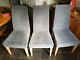 6x Habitat Elodi Grey Upholstered Dining Chairs Oak Legs 164512 Rrp £150 Dph341