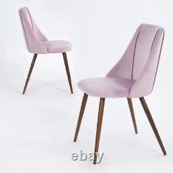 8 Chairs TYRELL UPHOLSTERED DINING CHAIR BY KKKON PURPLE