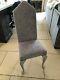 8 Dining Room Chairs High Back Newly Upholstered Beautiful