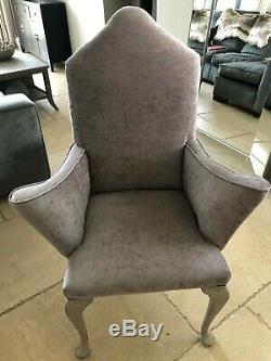 8 Dining room chairs High back newly upholstered Beautiful