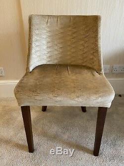 8 John Lewis Harlequin Arkona Velvet upholstered dining chairs