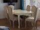 8 Laura Ashley High Back Upholstered Dining Chairs And Painted Extendingtable