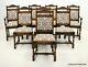 8 Old Charm Furniture Dining Chairs Tapestry Fabric Light Oak Free Uk Delivery