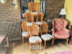 8 Upholstered Elmwood Dining Room Chairs