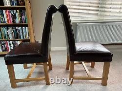 8 x heavy solid oak dining room chairs require re-upholstering