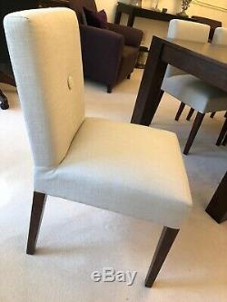 8x Beautiful Neutral Upholstered Dining Chairs. Excellent. Collection ONLY in W14