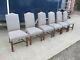A Set Of 6 Six 20th Century Blue Upholstered Dining Chairs Brights Of Nettlebed