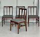 A. Younger Set Of 4 Mid Century Teak Dining Chairs Re-upholstered& Superb Cond