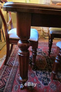 A lovely Set of 6 Victorian upholstered Dining Chairs collection only (York)