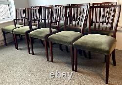 A set of 10 Mid Century Upholstered Dining Chairs Retro Modern MCM FREE Delivery