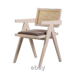 Adagio Dining Chair Solid Wooden Frame Lounge Armchair Fabric Upholstered Seat