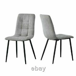 Aliauna Upholstered Dining Chair (Set of 4) Light Grey