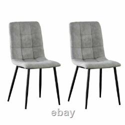 Aliauna Upholstered Dining Chair (Set of 4) Light Grey