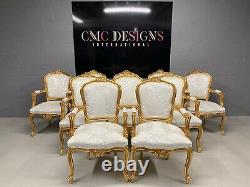 Amazing dining chairs sets 8,10,12,14,16,18 to French polished and Upholstered