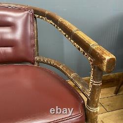American Dining Chairs / Retro Faux Bamboo Chairs / Mid Century Dining Chairs