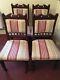 Antique Dining Chairs Set Of 4 Newly Upholstered In Laura Ashley Fabric