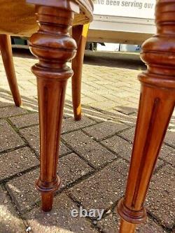 Antique Dining Chairs carved backs x8 Upholstered Charming Pickup CREWE
