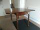 Antique Victorian Pembroke Dining Table And 2 Upholstered Dining Chairs