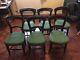 Antique Balloon Back Dining Chairs 6 Of Newly Upholstered Extra Christmas Seats