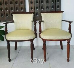 Antique chairs pair bedroom dining occasional upholstered in Osbourne and little